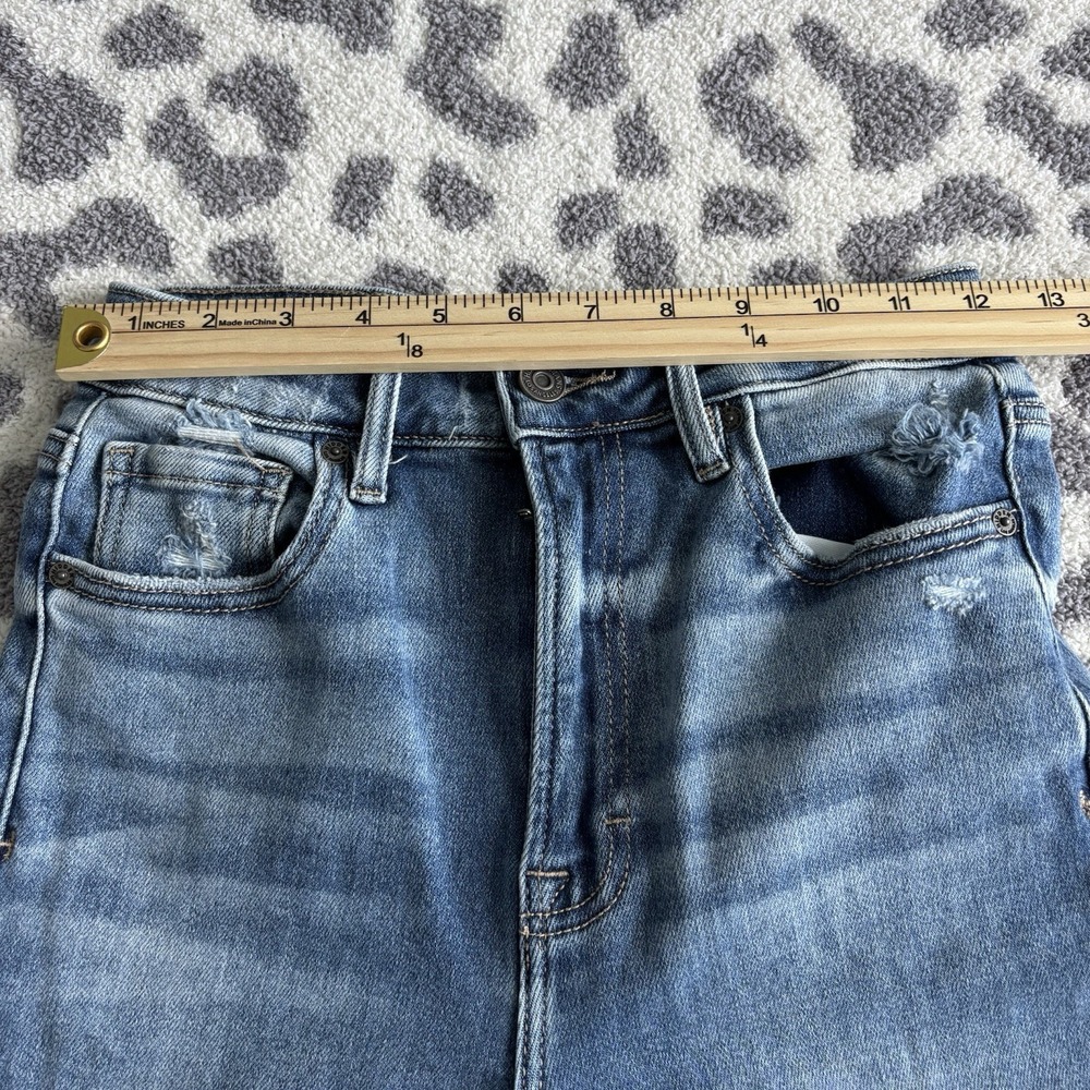 Hidden | High Rise Frayed Hem Cropped Jeans Size 25 - Picture 6 of 12